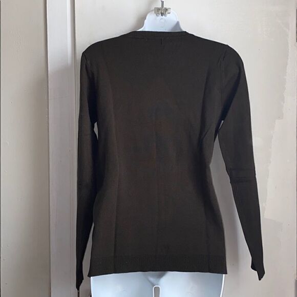 525 AMERICA Moss Green Crewneck Sweater-M - Picture 4 of 7